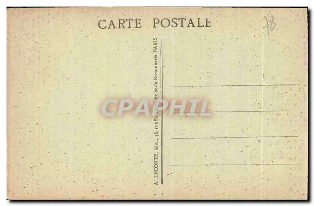 Versailles — La Voiture du Sacre de Charles X — A. Leconte, n° 144 - Verso