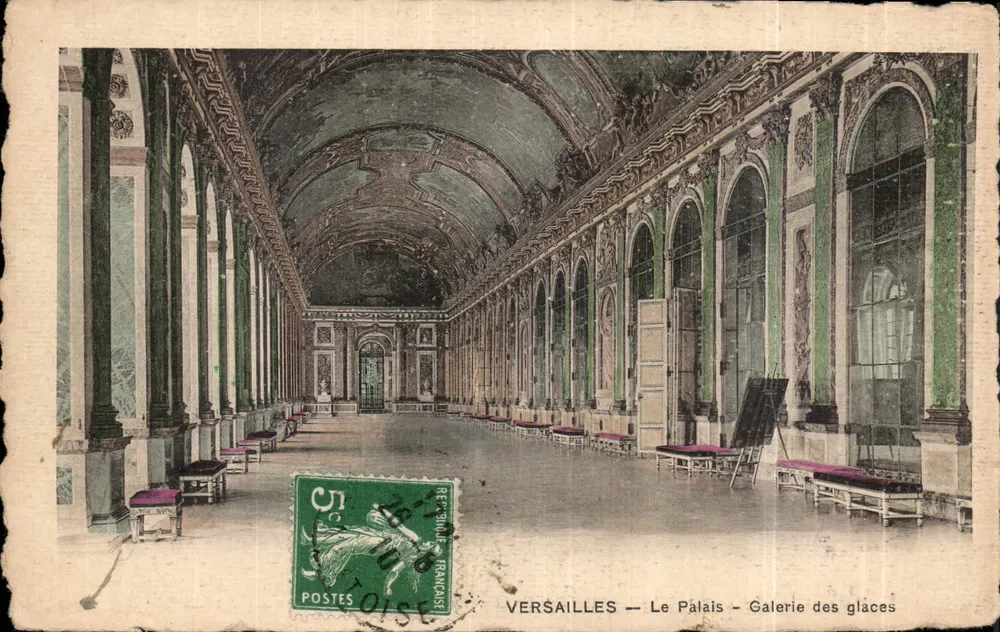 Versailles — Le Palais — Galerie des glaces - Recto