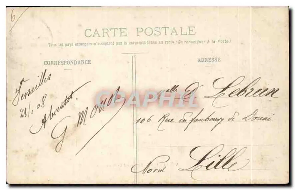 Versailles - O Grande Trianon — Mme Moreau, editora, Versailles - Verso