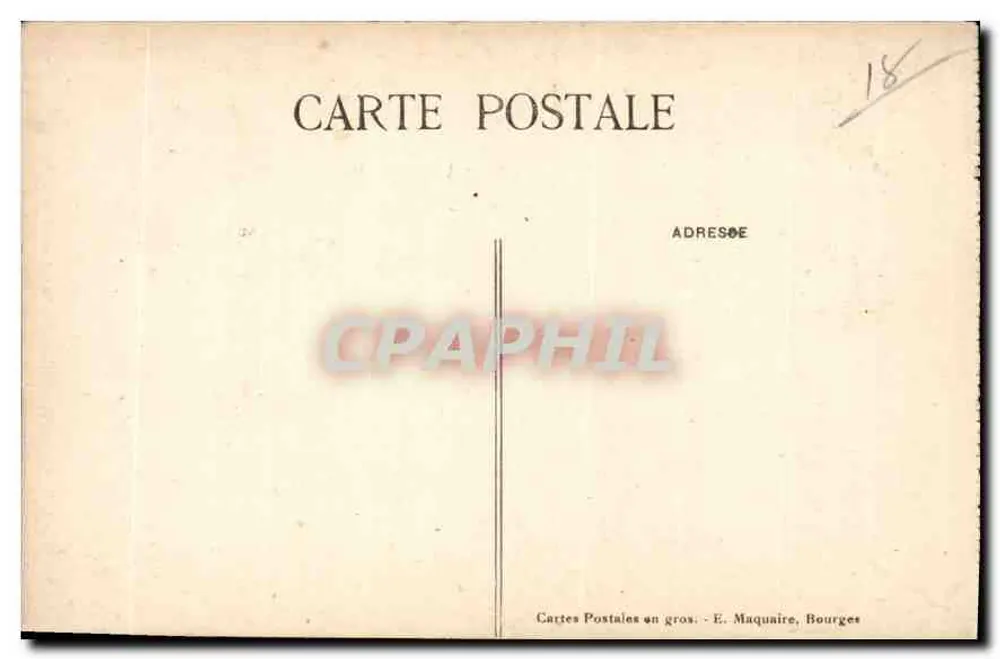 Bourges — Kathedraal - Noordpoort — E. Maquaire, n°240 - Achterkant