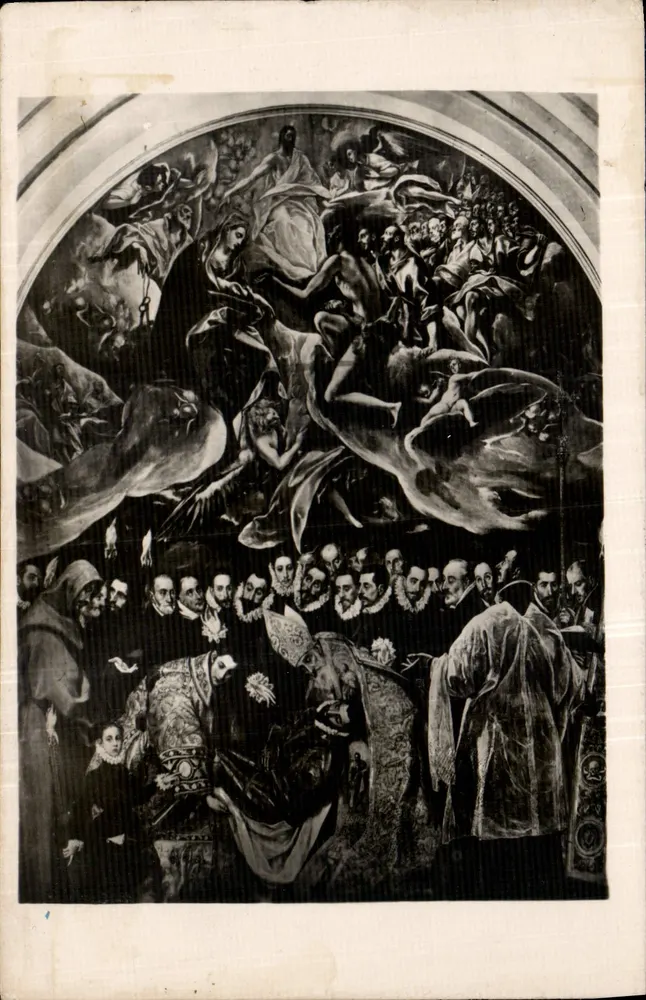 Bestattung des Grafen von Orgaz — El Greco — Museo del Prado - Vorderseite
