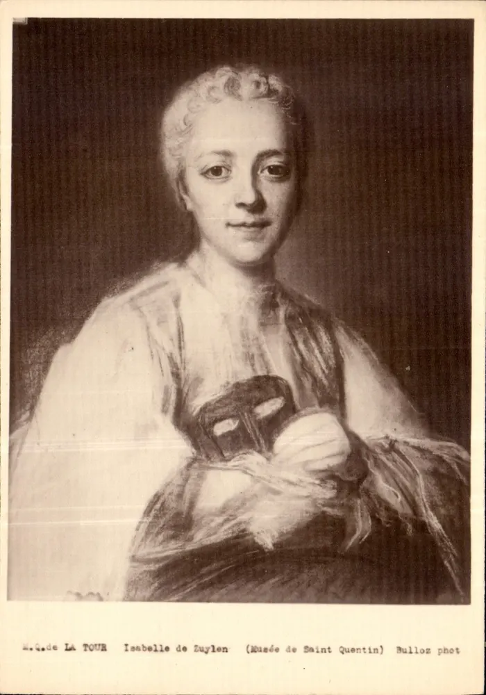 Isabelle de Zuylen — Retrato por Madame de La Tour — Museu de Saint-Quentin — Bulloz fot - Frente