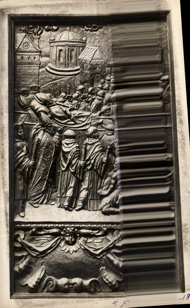 Escultura em relevo — cena religiosa — editor desconhecido, n° de série J. A. p.18 - Frente