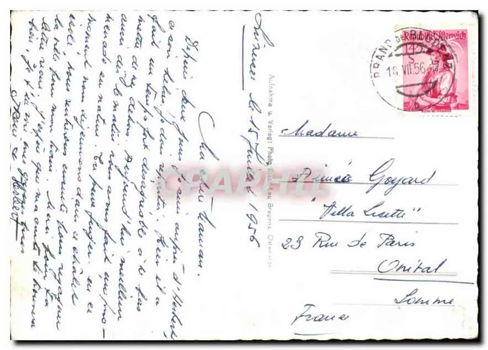 डौगल्फासहूटे ए. लूनर्ससी मित शेसाप्लन 2967 मीटर — W11546 - पीछे