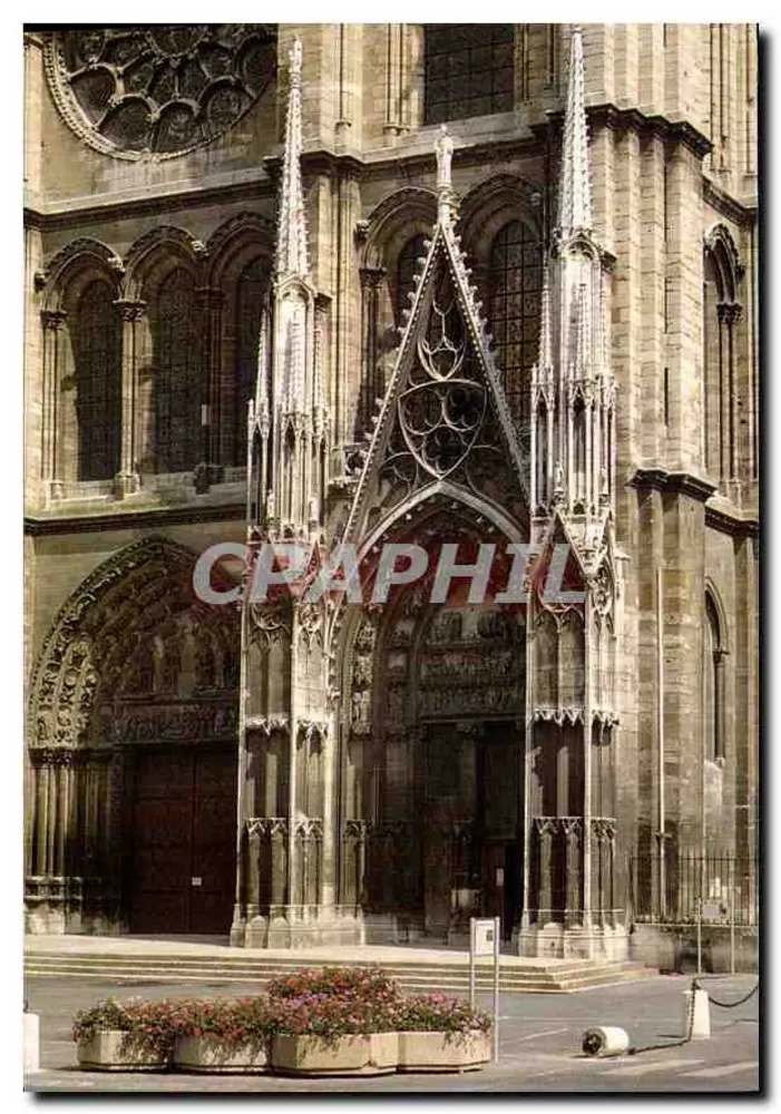 Notre-Dame de Mantes-la-Jolie — Der Vorplatz der Kollegiatkirche (12. und 13. Jahrhundert) — Éditions Dubray - Vorderseite
