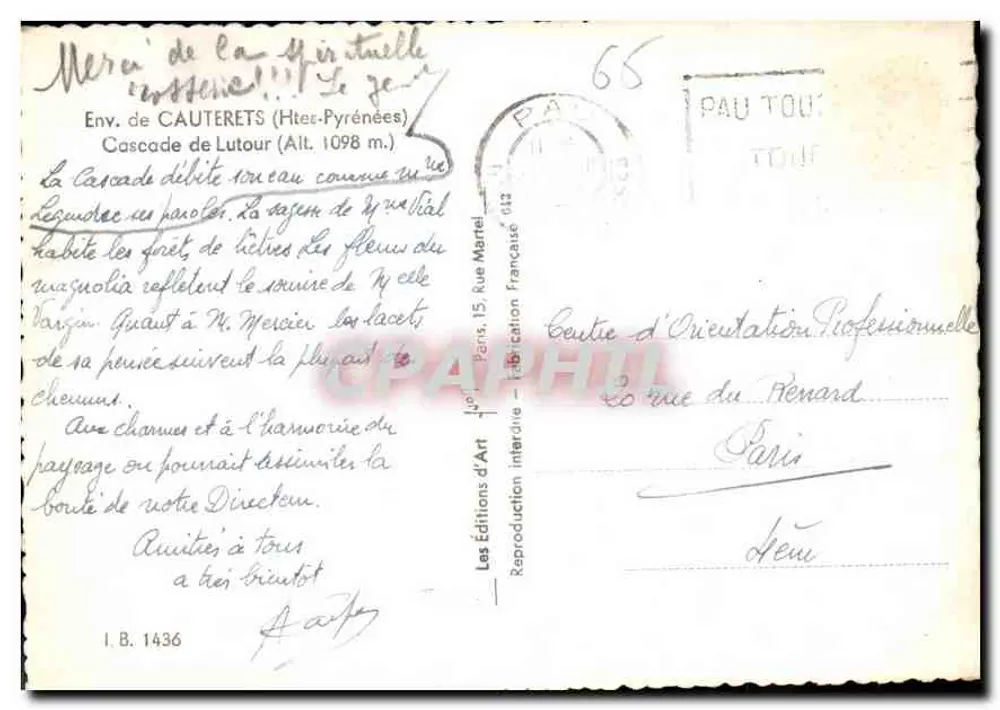 Cachoeira de Lutour — Altos-Pirineus — Les Éditions d'Art - Verso