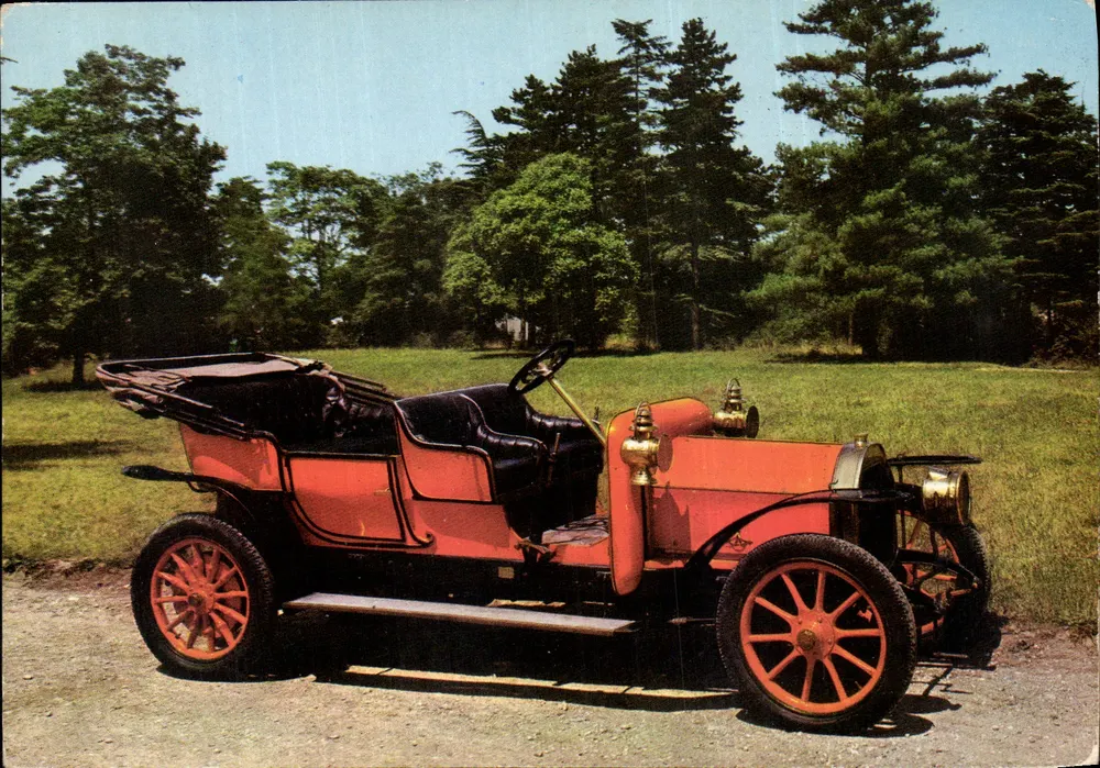 Alte rote Kutsche — Modell La Buire 1907 — Verlag Lyoncolor - Vorderseite