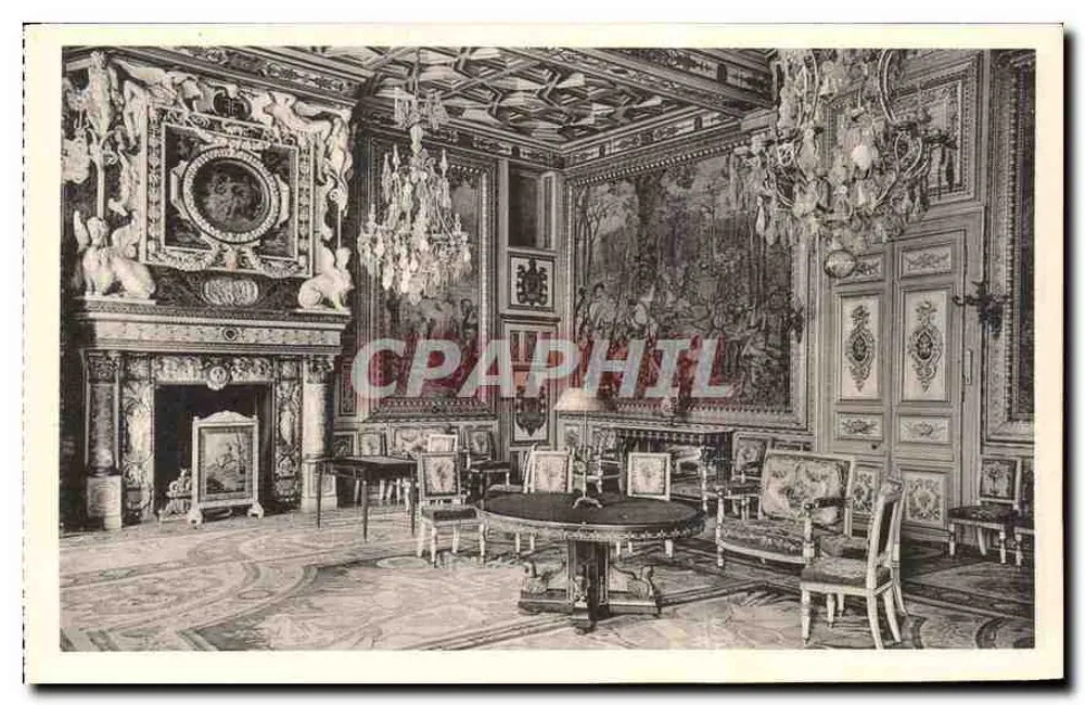 Schloss Fontainebleau — Salon von François I. — Verlag unbekannt, Nr. 16 - Vorderseite