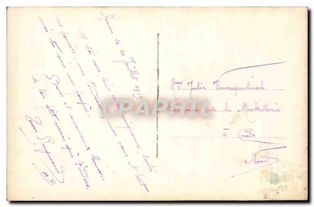 Casal amoroso — cena de jardim — DIX PARIS 1566 - Verso