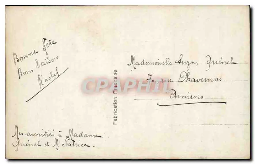 महिला का चित्र — 1920 के युग — ब्लेवेट पेरिस नंबर 454 - पीछे