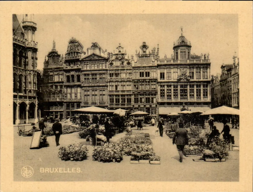 Place de la Grand'Place — Bruxelas — editor JHS, número de série não visível - Frente