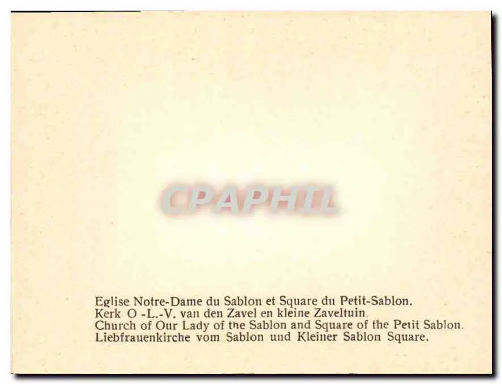 Kirche Notre-Dame du Sablon — Brüssel — N. Jels - Rückseite