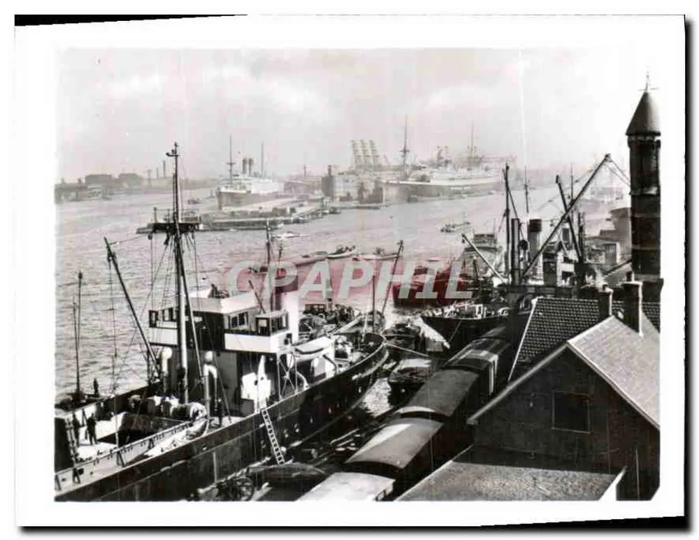 Amsterdam — Vue du port — sans éditeur ni numéro de série visible - Awers