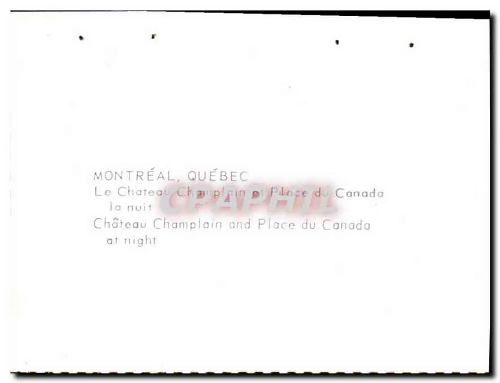 Château Champlain und Place du Canada — Montreal, Quebec - Rückseite