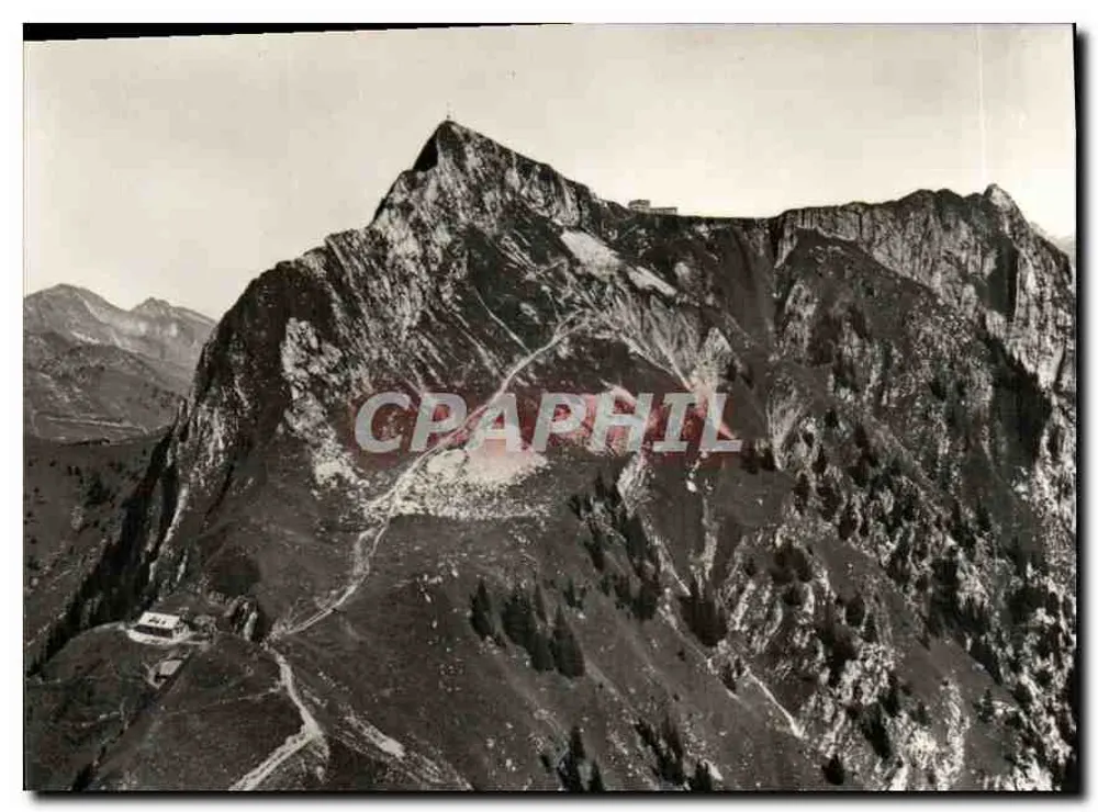 Rochers de Naye 2045 m. et Sautodoz 1820 m. — Vue aérienne — éditeur non visible - Recto