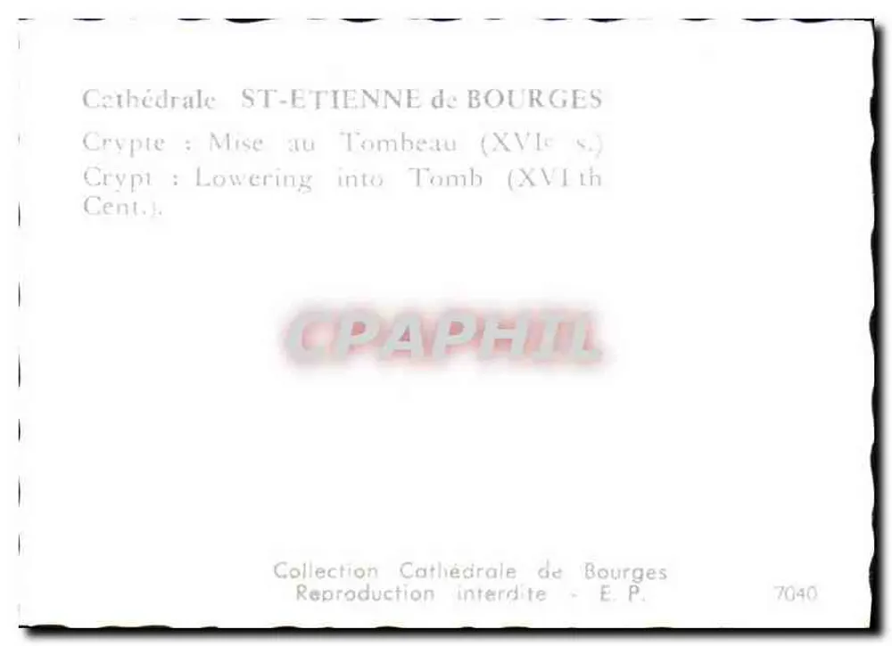 Catedral de São Etienne de Bourges — Cripta: Sepultura (século XVI) - Verso