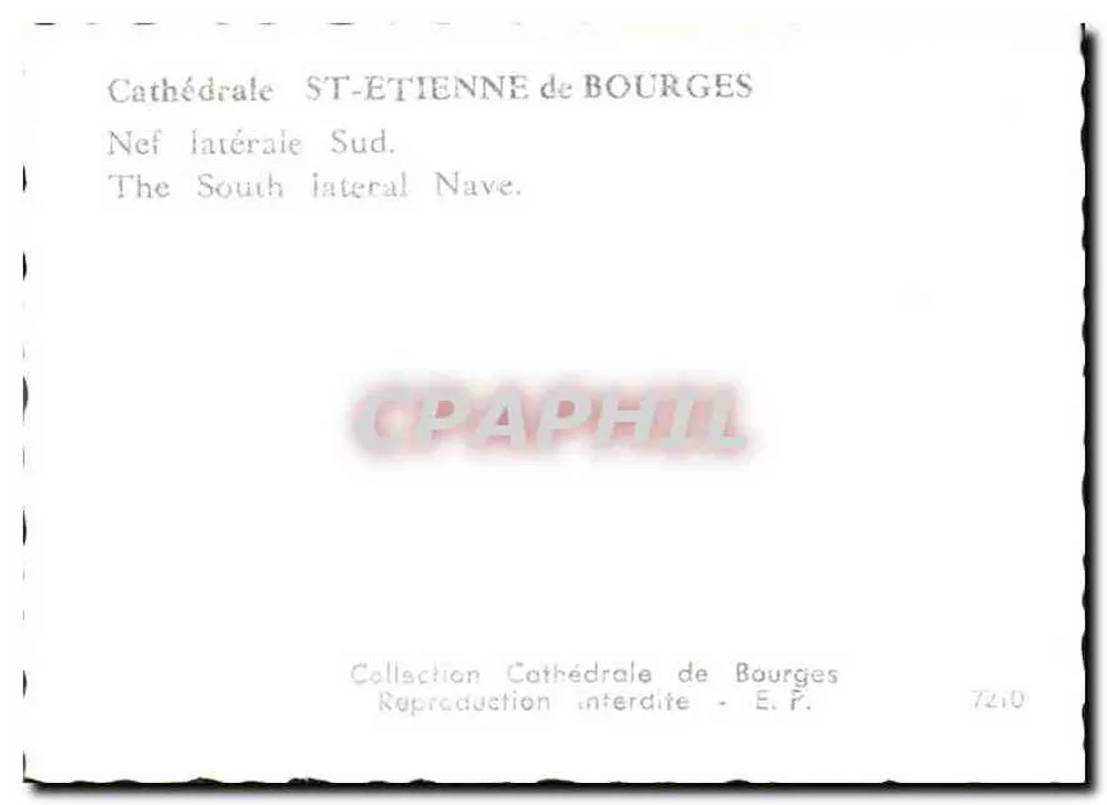Katedra Świętego Etienne w Bourges — Nef południowa — Zbiór Katedry w Bourges, n° 7210 - Rewers