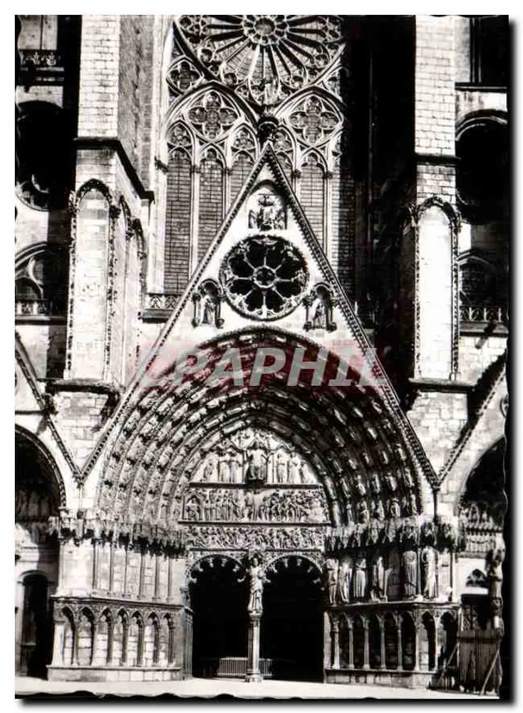 Kathedrale Saint-Étienne in Bourges — Zentralportal, Tympanon des Jüngsten Gerichts (13. Jahrhundert) — Sammlung Cathédrale de Bourges, n° 7235 - Vorderseite
