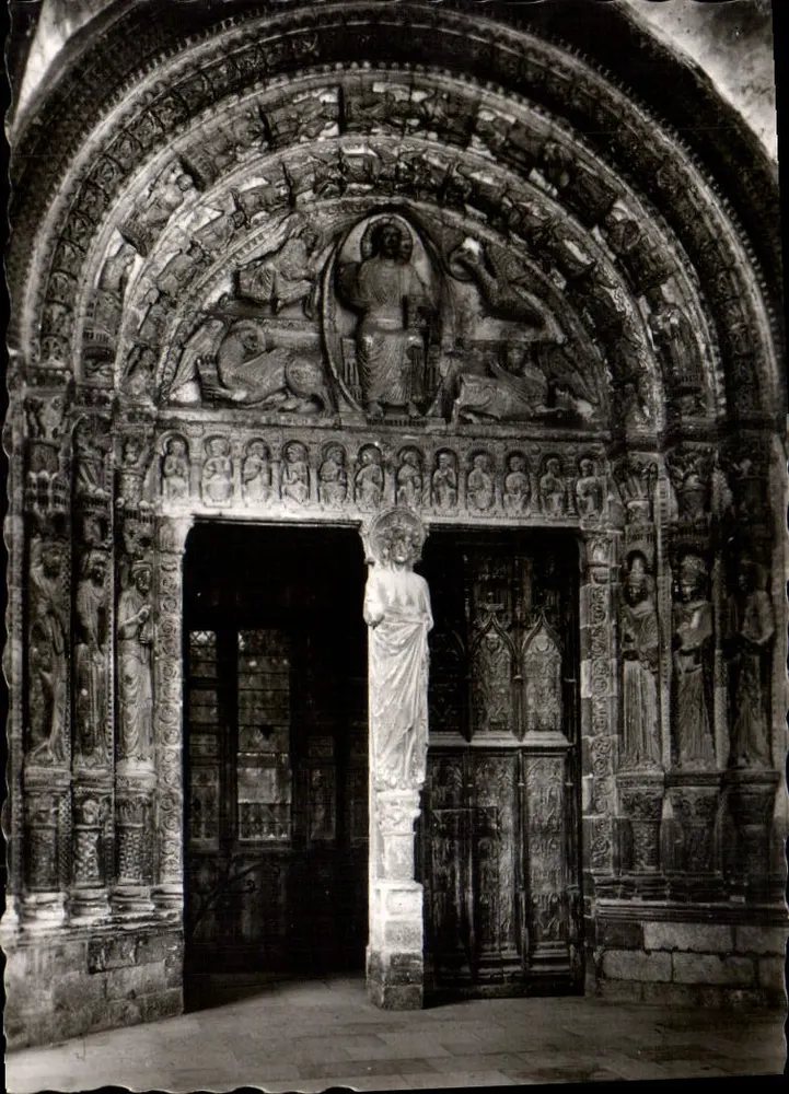 Portal da fachada sul — Catedral de São Etienne de Bourges — Coleção Catedral de Bourges, n° 7234 - Frente