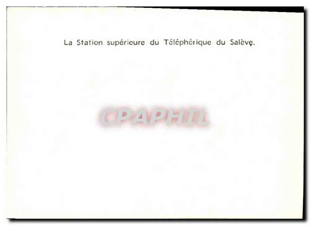 Station supérieure du Téléphérique du Salève - Verso