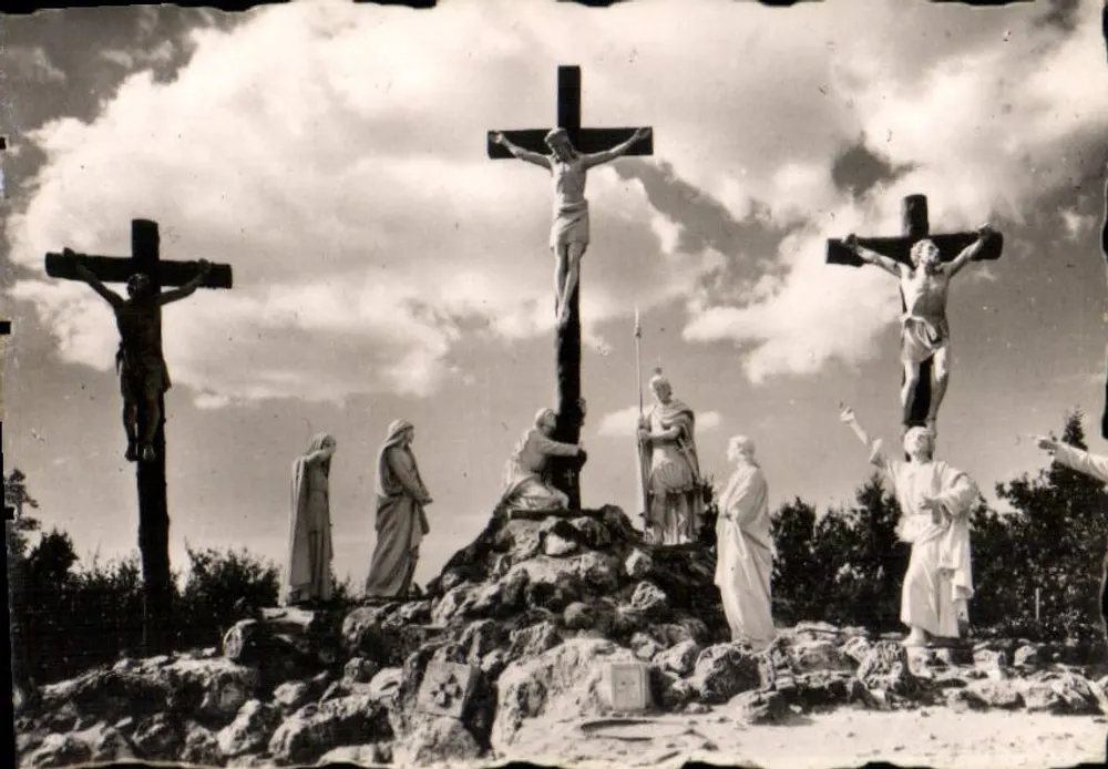 XII. Station — Jesus stirbt am Kreuz - Vorderseite