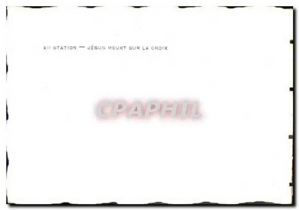XII. Station — Jesus stirbt am Kreuz - Rückseite