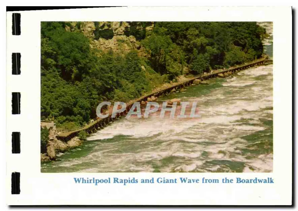 नियागारा जलप्रपात — व्हिर्पॉल रैपिड्स और बोर्डवॉक से बड़ी लहर — माइक रॉबर्ट्स कलर प्रोडक्शन, बर्कले 2, कैलिफोर्निया - आगे
