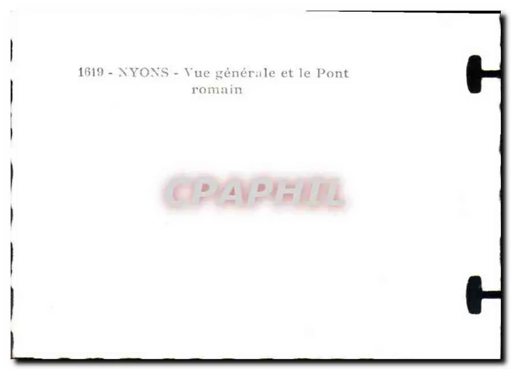 Nyons — Ogólny widok i most rzymski — 1619 - Rewers