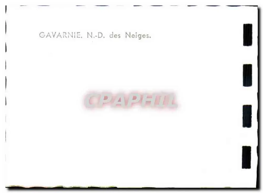 Gavarnie — Estátua da Nossa Senhora das Neves - Verso