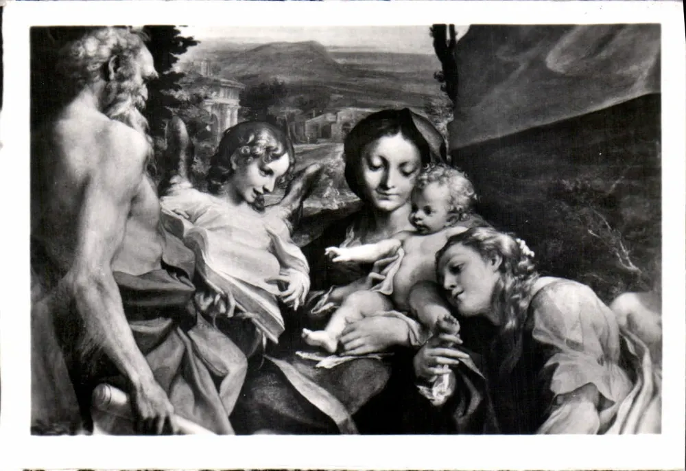 Madonna des heiligen Hieronymus — Detail — Galleria Nazionale, Parma - Vorderseite