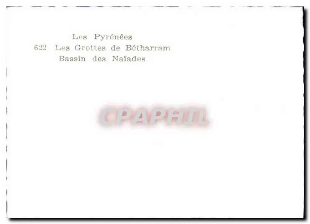 Die Höhlen von Bétharram — Bassin der Naiaden — 622 - Rückseite