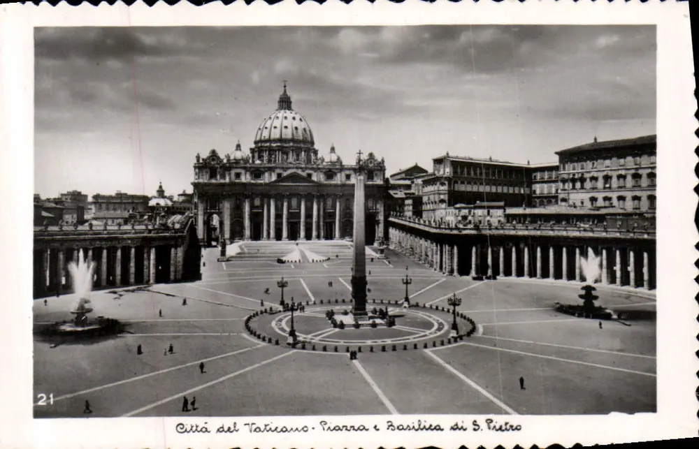 Cidade do Vaticano - Piazza e Basílica de S. Pedro — editor desconhecido, n° 21 - Frente