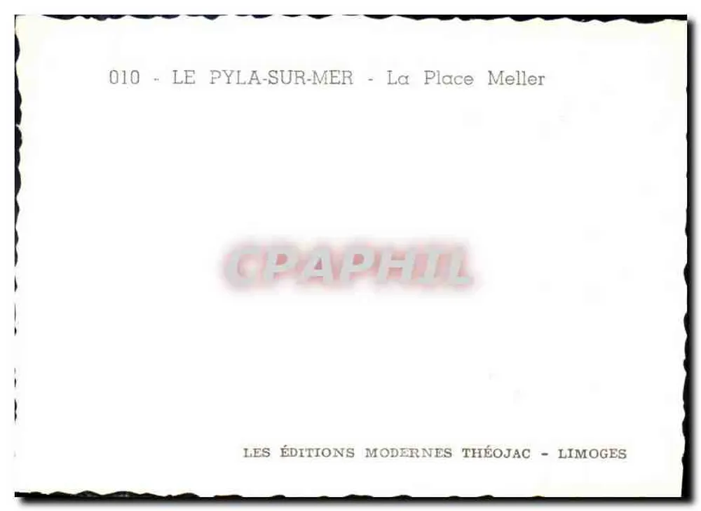 Pyla-sur-Mer — A Place Meller — Les Éditions Modernes Théojac, Limoges - Verso