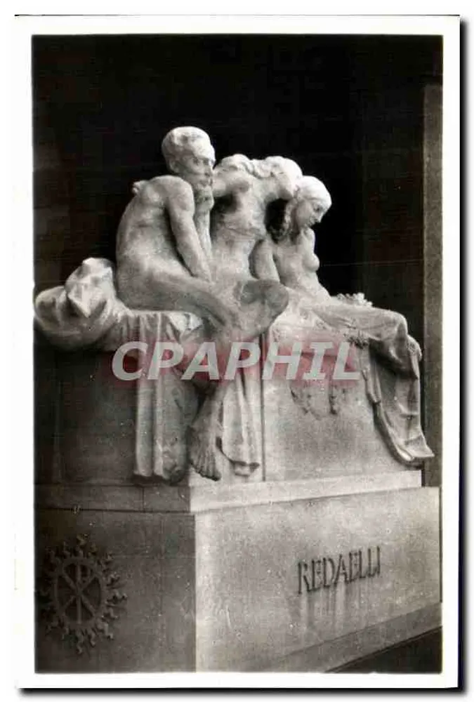 Monumento da família Redaelli — Milão — Escultura de Ercole Furlani - Frente