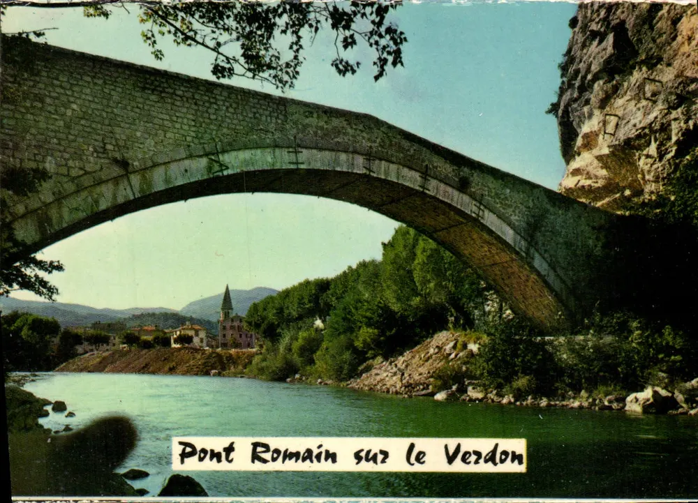 Ponte Romano sobre o Verdon — Castellane — editor desconhecido - Frente