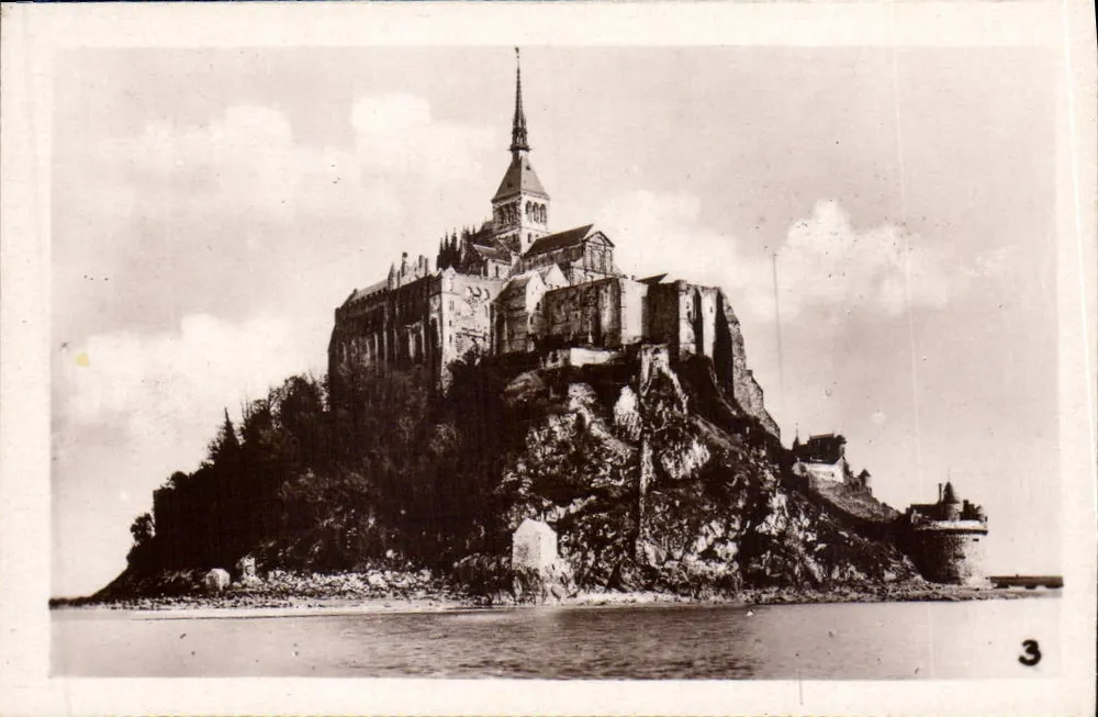 Mont-Saint-Michel — Vista desde el noroeste — n°3 - Anverso