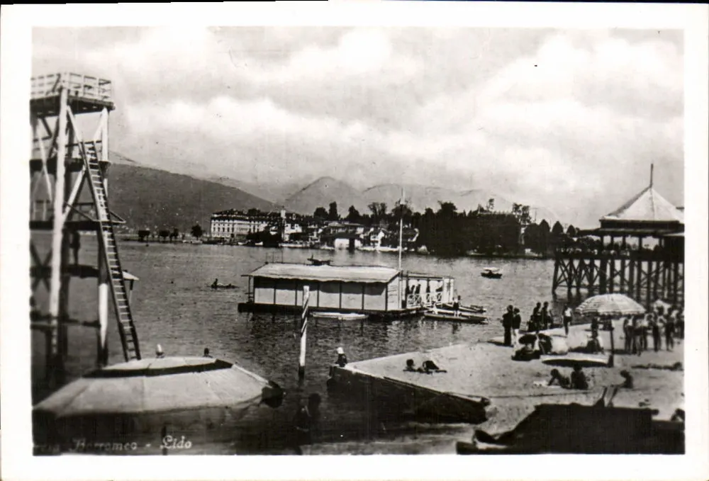 Borromeo - Lido — Lago Maggiore — Ed. A. Traldi, Milão - Frente