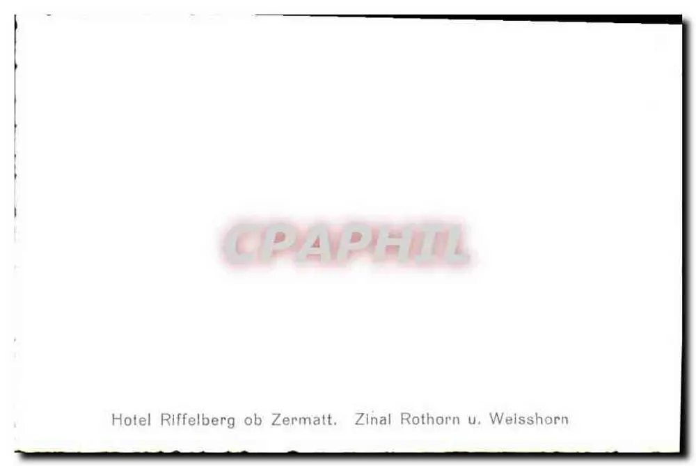 Hotel Riffelberg über Zermatt — Zinal Rothorn und Weisshorn - Rückseite