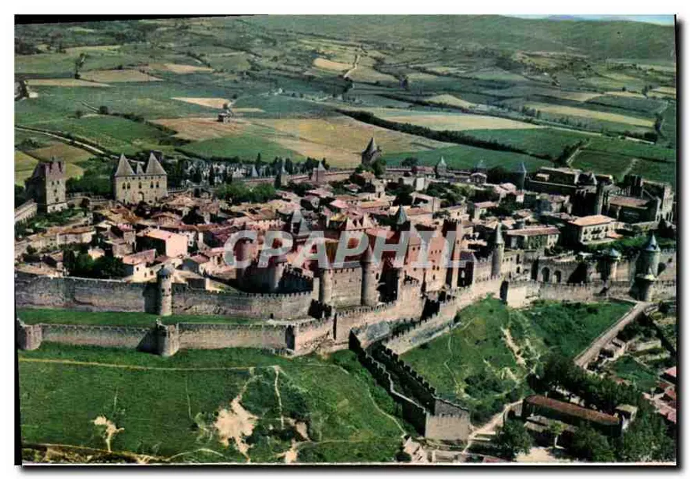Cité de Carcassonne (Aude) — Vue générale de la Cité - Recto