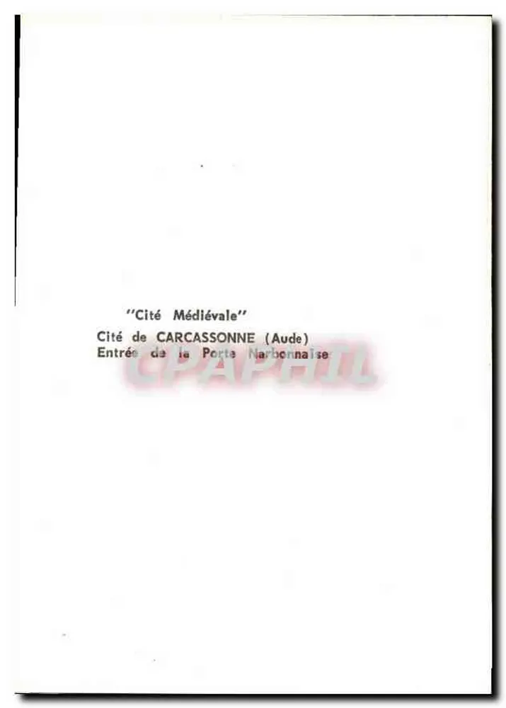 Narbonnaische Pforte — Cité de Carcassonne (Aude) - Rückseite