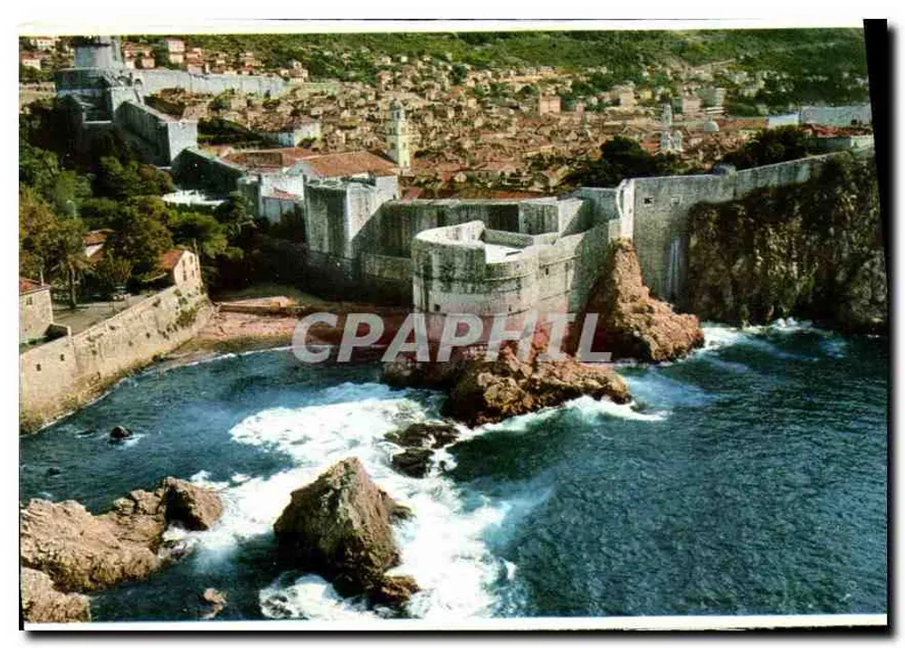 DUBROVNIK — uitzicht op de stadsmuren - Voorkant