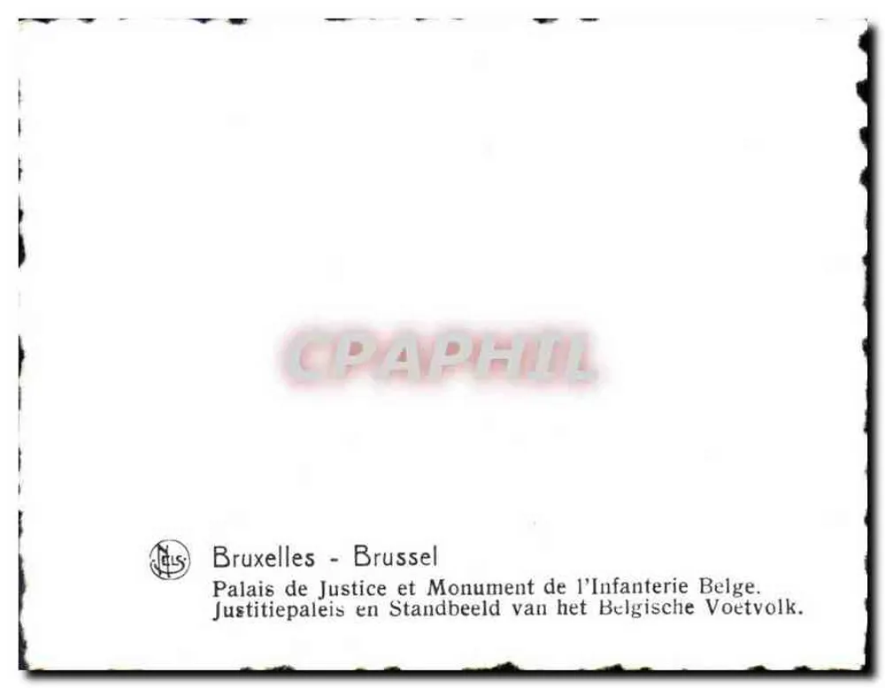 Brüssel - Palast der Gerechtigkeit und Denkmal der belgischen Infanterie - Rückseite