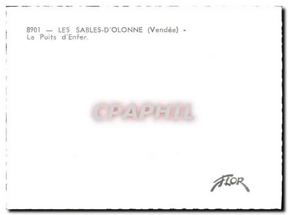 Les Sables-d'Olonne (Vendée) — O Poço do Inferno — n°8901 - Verso