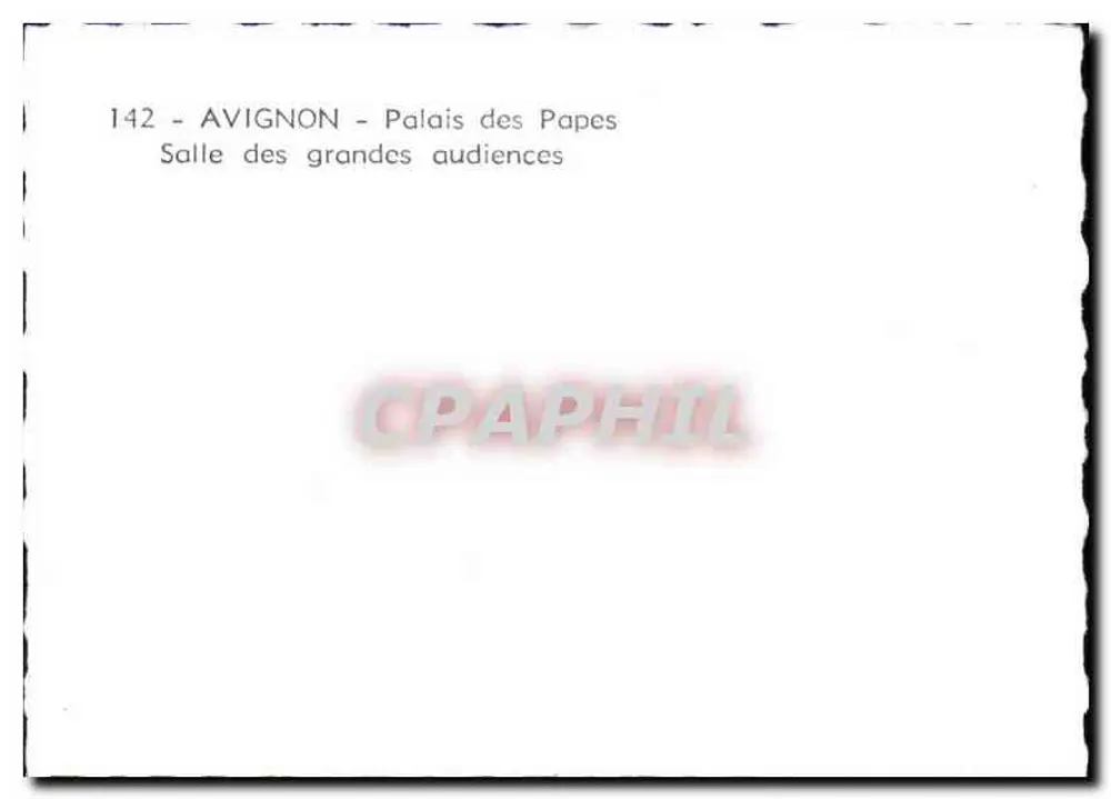 Avignon — Palais des Papes — Salle des grandes audiences — n°142 - Verso
