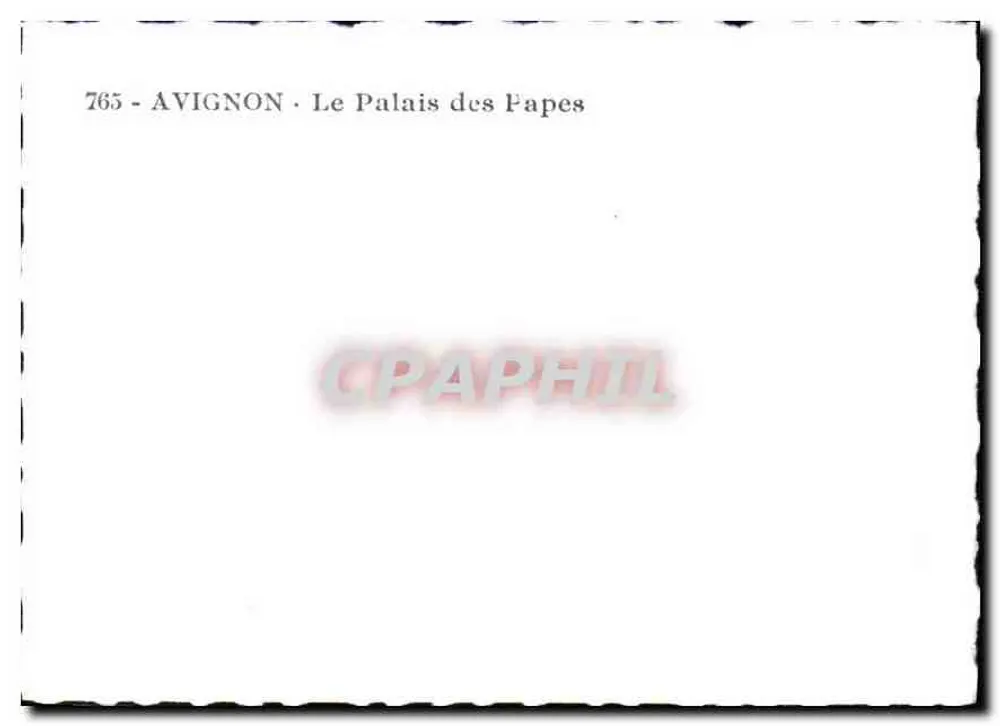Avignon — O Palácio dos Papas — 765 - Verso