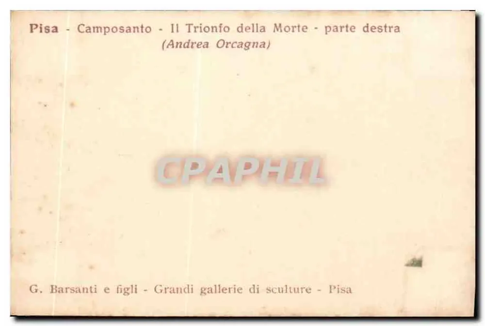 Pisa - Camposanto - O Triunfo da Morte - parte direita - Andrea Orcagna - Verso