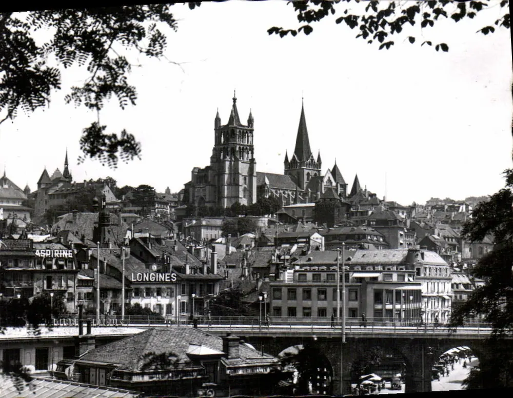 Lausanne — Cathédrale et Grand-Pont - Recto