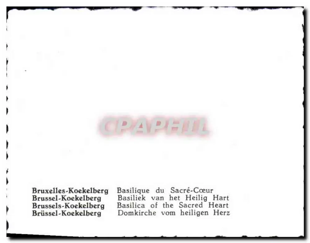 Bruxelles-Koekelberg — Basilique du Sacré-Cœur - Verso