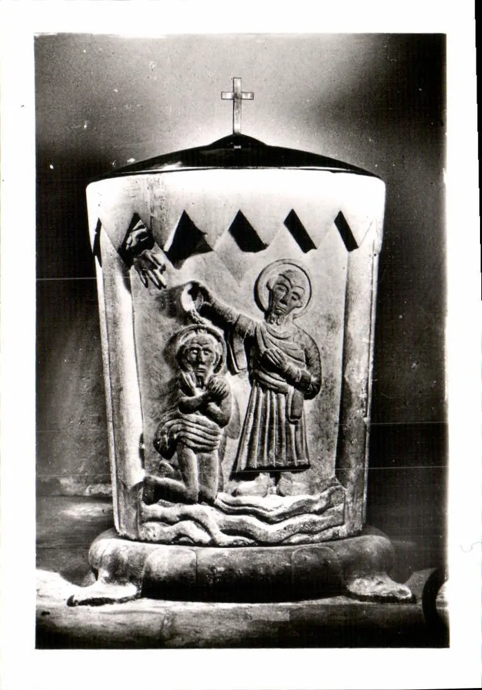 Fontaine baptismale — XIXe siècle — Éditions de Luxe « Estel » - Recto