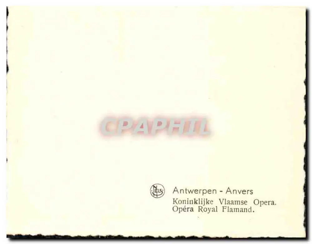 Antwerpen — Koninklijk Vlaams Opera — uitgever N.L.S. - Achterkant
